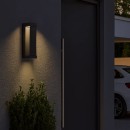 Rabalux 77067 LED Außenwandleuchte Bradu | 12W integrierte LED-Quelle | 845lm | 3000K | anthrazit