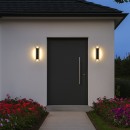Rabalux 77077 LED Außenwandleuchte Pemba | 18W integrierte LED-Quelle | 1300lm | 3000K | schwarz
