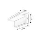 Rabalux 98077092 LED Außenwandleuchte Zaragoza  | 10W integrierte LED-Quelle | 560lm | 4000K