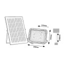 Rabalux 98077141 LED solar Außenwandleuchte Melk  | 7W integrierte LED-Quelle | 1000lm | 3000+4000+6500K