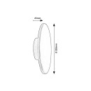 Rabalux 98077152 LED Außenwandleuchte Rust  | 15W integrierte LED-Quelle | 1500lm | 3000+4000+6500K