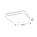 Rabalux 98077181 LED Außen-Deckenleuchte Lowar  | 18W integrierte LED-Quelle | 1100lm | 3000+4000+6500K