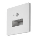 Rabalux 77198 LED Außenwandleuchte Lunca | 1W integrierte LED-Quelle | 50lm | 3000/4500/6500K | Bewegungssensor | weiß