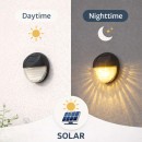 Rabalux 77203 LED solar Außenwandleuchte Lermos | 0,1W integrierte LED-Quelle | 3lm | 3000K | schwarz