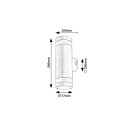 Rabalux 77212 LED Außenwandleuchte Urfa Line | 16W integrierte LED-Quelle | 1400lm | 3000/4000/6000K | braun