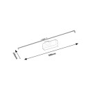 Rabalux 98078002 LED Wandleuchte über dem Spiegel Gaten | 12W integrierte LED-Quelle | 630lm | 3000K