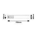 Rabalux 98078041 LED Wandleuchte Bath  | 15W integrierte LED-Quelle | 1300lm | 4000K