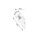 Rabalux 7826 LED-Außenwandleuchte Lissabon 1x7W | 560lm | 4000.000 | IP54 - Edelstahl