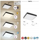 Rabalux 7900 LED Außen Deckenleuchte Tartu 1x18w | 1800lm | 2800-6000K | IP44 - schwarz