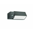 Philips 16943/93/16 Außenwandleuchte mit Bewegungssensor Border 1x23W | || E27 IP44
