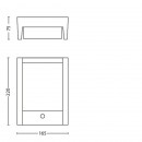 Philips 16461/93/P3 LED Außenwandleuchte 1x6W Arbour | 4000K | IP44