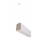LEDKO 70027 LED Hängeleuchte Deckenleuchte Line 27W | 4000K - silber