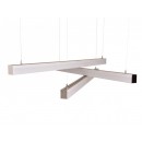 LEDKO 70027 LED Hängeleuchte Deckenleuchte Line 27W | 4000K - silber