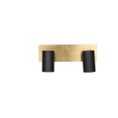 Trio 802400280 Deckenleuchte Marley 2x35W | GU10 - Gold, Schwarz