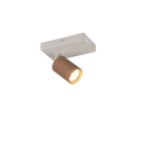 Trio T867770165 Spot-Wandleuchte SOKA  | 10W GU10 | mit Schalter | braun