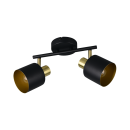 Trio T868800280 Spot-Deckenleuchte EVA  | 10W E14 | schwarz | gold