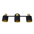 Trio T868800380 Spot-Deckenleuchte EVA  | 10W E14 | schwarz | gold