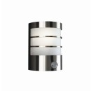Philips 17475/47 / pn Außenwandlampe Calgary 1x60w | E27 | IP44 - mit Bewegungssensor, Edelstahl
