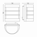 Philips 17475/47 / pn Außenwandlampe Calgary 1x60w | E27 | IP44 - mit Bewegungssensor, Edelstahl