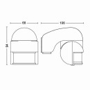 Philips 17476/31 / PN Außen-Bewegungssensor Virginia PIR | IP44 - weiß