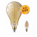 Philips 8718696803493 LED Lampe Vintage Classic Giant 6,5W | E27 | 2000K