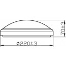 Philips Doris CL257 LED Badezimmerleuchte Deckenleuchte 1x6W | 600L | 2700K | IP44 - Schutz EyeComfort, chrom