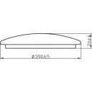 Philips Canopus CL259 LED Badezimmerleuchte Deckenleuchte 1x20W | 2000L | 2700K | IP44 - Schutz EyeComfort weiß