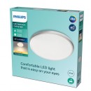 Philips Spray CL260 LED Badezimmerleuchte Deckenleuchte 1x12W | 1200L | 2700K | IP44 - Schutz EyeComfort, silber