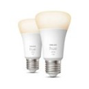 Philips Hue 8719514289192 LED-Lampe A60 2x95w | E27 | 1100lm | 2700k - Set 2 Stück, dimmbar, Bluetooth, weiß