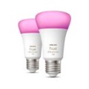 Philips Hue 8719514291317 LED E27 2x9W | E27 | 1100lm | 2000-6500K | RGB - Set 2 Stück, dimmbar, Bluetooth, White and color Ambiance