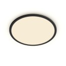Philips 8719514327283 LED Deckenleuchte Super Slim 1x18w | 1500lm | 2700k | IP44 - schwarz