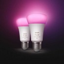 Philips Hue 8719514328365 LED 1x65w | E27 | 800lm | 2000-6500K | RGB - Set 2 Stück, Bluetooth, dimmbar, White and color Ambiance