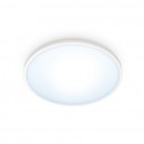 WiZ Tunable White 8719514337978 LED Deckenleuchte SuperSlim 1x14w | 1400lm | 2700-6500k - dimmbar, weiß