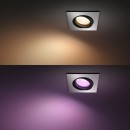 Philips Hue 8719514338807 LED Einbauspot Centura 1x5,7w | Gu10 | 350lm | 2200-6500K | RGB - dimmbar, Bluetooth, White and color Ambiance, Aluminium