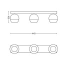 Philips Hue 8719514339125 LED Deckenleuchte Buckram 3x5w | Gu10 | 1050lm | 2200-6500k - dimmbar, Bluetooth, Fernbedienung, White Ambiance, weiß