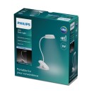 Philips 8719514396890 LED-Lampe mit Donutclip-Clip 1x3W | 175lm | 4000K - Lupe, USB, weiß