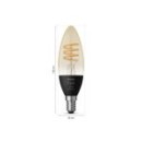 Philips Hue 8719514411869 Set 2x LED Leuchtmittel Kerze 1x4,6W | E14 | 300lm | 2200-4500K - White Ambiance