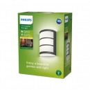 Philips 8719514417595 LED Außen Wandleuchte Python 1x6w | 450lm | 2700k | IP44 - Anthrazit