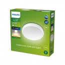 Philips 8719514417915 LED Außen Deckenleuchte Doris 1x6w | 600lm | 2700k | IP54 - EyeComfort, weiß