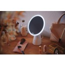 Philips 8719514420472 LED-Tisch-Touch-Kosmetiklampe mit Spiegel Mirror 1x4,5W | 60lm | 3000-5000K - USB, dimmbar, weiß