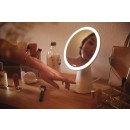 Philips 8719514420472 LED-Tisch-Touch-Kosmetiklampe mit Spiegel Mirror 1x4,5W | 60lm | 3000-5000K - USB, dimmbar, weiß