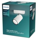 Philips 8719514435216 Deckeneinbaustrahler Kosipo 1x5,5W | GU10 - verstellbar, weiß