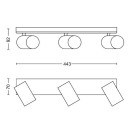 Philips 8719514435254 Deckeneinbaustrahler Kosipo 3x5,5W | GU10 - verstellbar, weiß