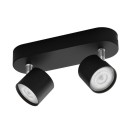 Philips 8719514435391 LED-Deckeneinbaustrahler Star 2x4,5W | 1000lm | 2700K - dimmbar, regelbar, schwarz