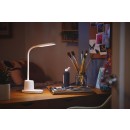 Philips 8719514443792 LED-Tischleuchte Rock 1x7W | 200lm | 3000-5700K - USB, dimmbar, mit Handyständer, weiß