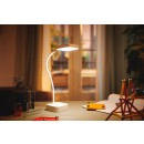 Philips 8719514443815 LED-Tischleuchte Rock 1x5W | 90lm | 5000K - USB, dimmbar, weiß