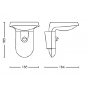 Philips 8719514476912 LED-Solar-Außenwandleuchte mit Bewegungssensor Tyla 1x1,2W | 255lm | 3000K | IP44 - anthrazit