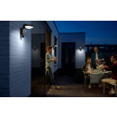 Philips 8719514476912 LED-Solar-Außenwandleuchte mit Bewegungssensor Tyla 1x1,2W | 255lm | 3000K | IP44 - anthrazit
