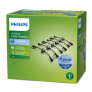 Philips 8719514477339 Gartenkabelverbinder 6 Stück GardenLink IP65 - schwarz