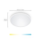 WiZ Tunable 8719514554979 SuperSlim Deckeneinbauleuchte LED 32W | 3800lm | 2700-6500K - dimmbar